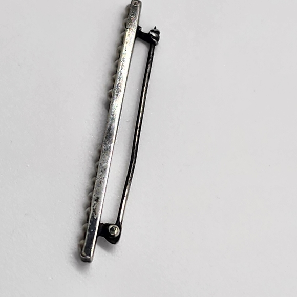 Sterling Sliver Seed Pearl Brooch Signed By C&H Co - Picture 7 of 15